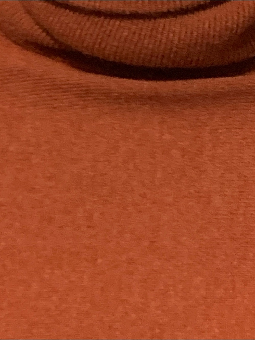 Garnet Hill Wool Cashmere Turtleneck Sweater kangaroo pockets - Picture 4 of 6